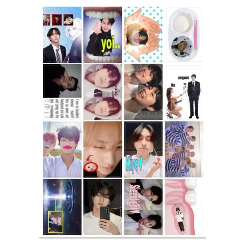[BUNJANG] ENHYPEN Sunghoon Freeware Sticker / 엔하이픈 정원 프리쿠라 스티커 비공굿 양정원