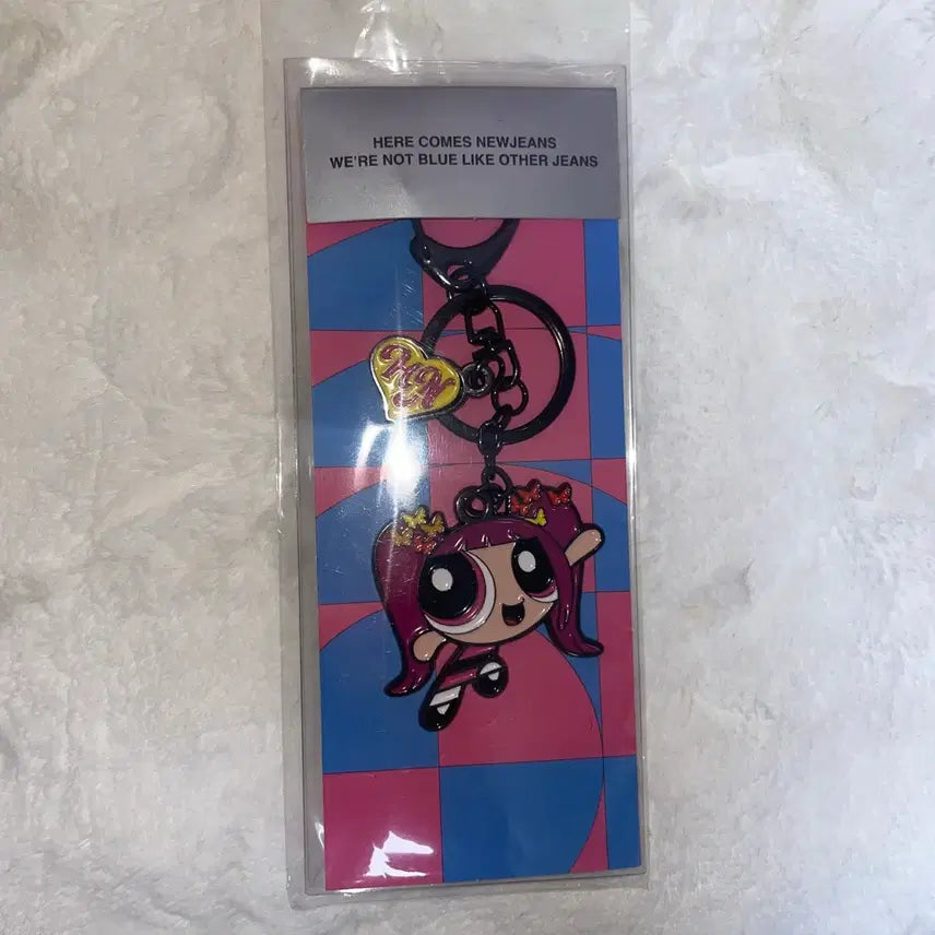 [BUNJANG] NewJeans Hanni Powerpuff Girls Collaboration Metal Keyring / 뉴진스 하니 파워퍼프걸 메탈 키링 콜라보 NJZ 엔제이지