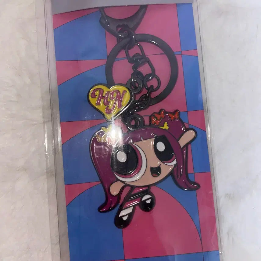 [BUNJANG] NewJeans Hanni Powerpuff Girls Collaboration Metal Keyring / 뉴진스 하니 파워퍼프걸 메탈 키링 콜라보 NJZ 엔제이지