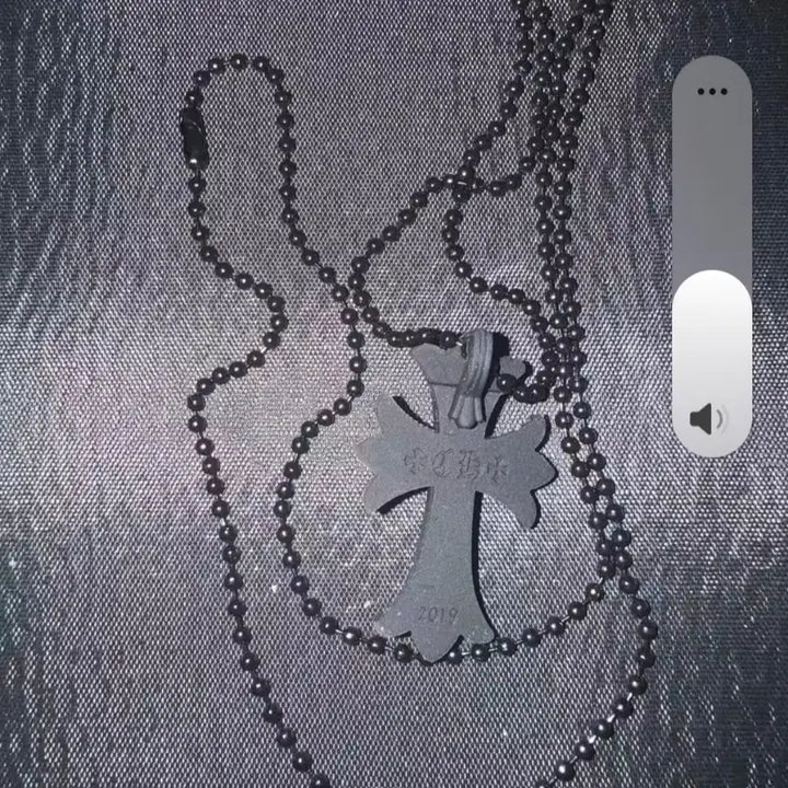 [BUNJANG] Silicone Cross Necklace / 실리콘 십자가 목걸이