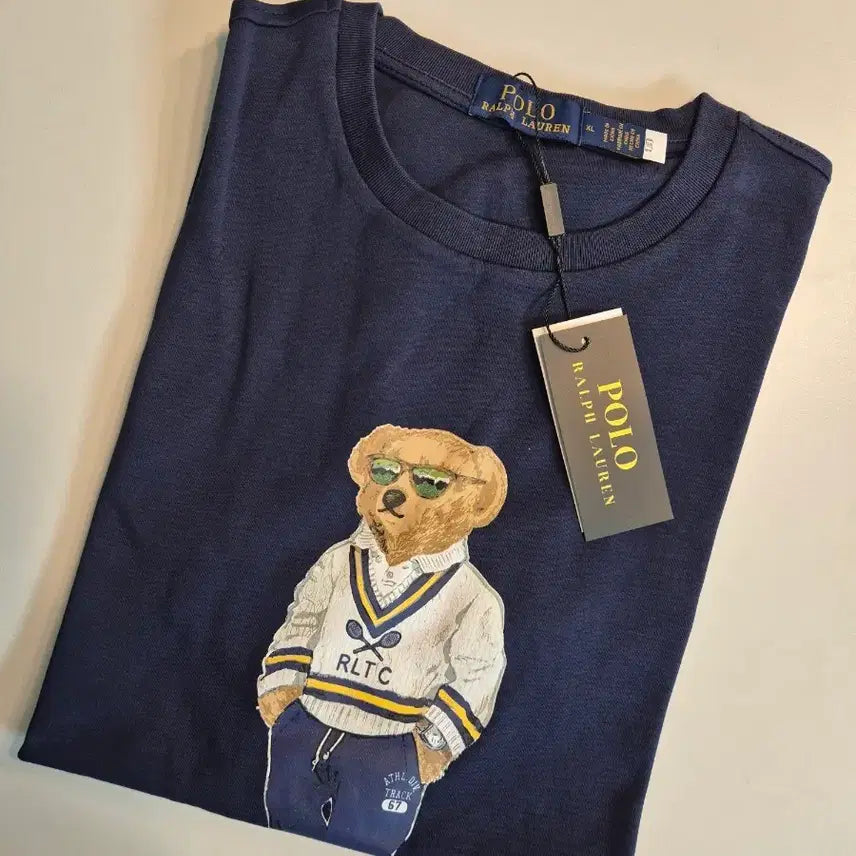 [BUNJANG] Polo Ralph Lauren Bear Navy Short Sleeve T-Shirt XL / 폴로 베어 곤색 반팔 XL (새상품)