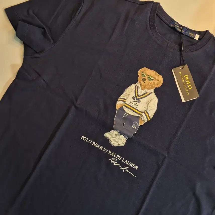[BUNJANG] Polo Ralph Lauren Bear Navy Short Sleeve T-Shirt XL / 폴로 베어 곤색 반팔 XL (새상품)