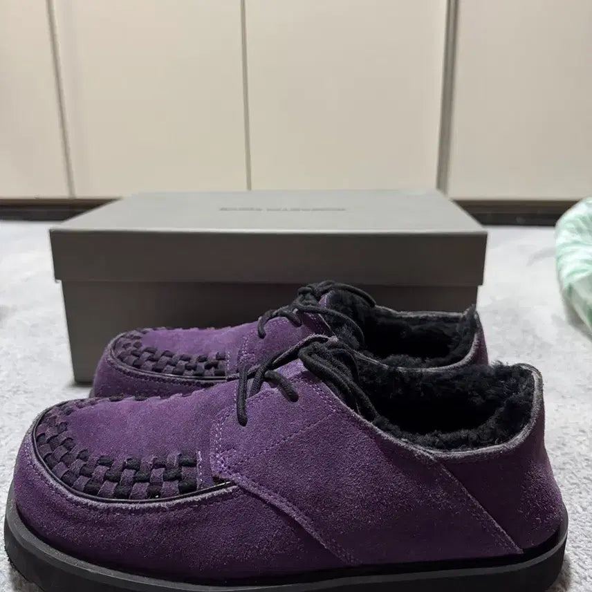 [BUNJANG] Romantic Move Bowie Winter Shoes Purple Suede (R24U001) / 로맨틱무브 보위 윈터 슈즈 R24U001 (퍼플 스웨이드) 260