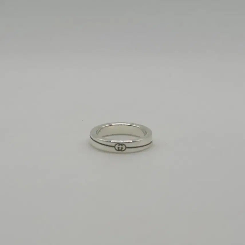[BUNJANG] Gucci Diagonal Silver Ring Size 10 Full Set Authentic / [정품]구찌 다이애그널 실버 반지 10호 풀구성 정품