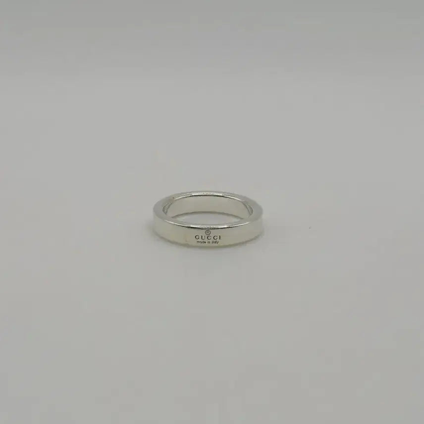 [BUNJANG] Gucci Diagonal Silver Ring Size 10 Full Set Authentic / [정품]구찌 다이애그널 실버 반지 10호 풀구성 정품