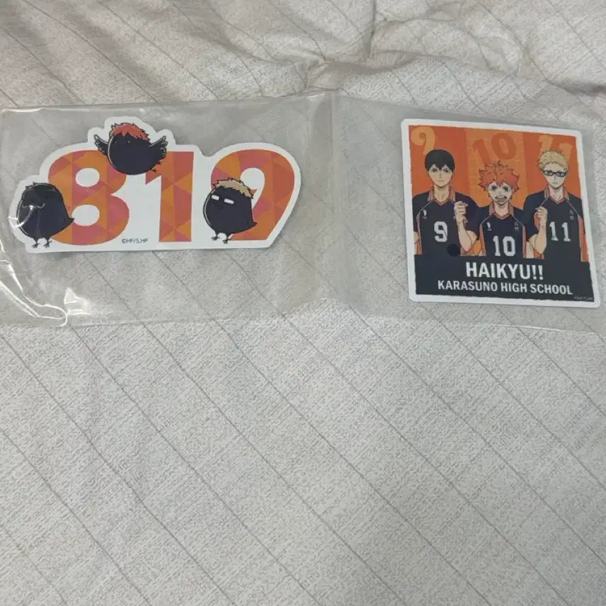 [BUNJANG] Haikyuu!! Karasuno High Hinata Kageyama Tsukishima Sticker Set / 새상품) 하이큐 카라스노 히나타 카게야마 츠키시마 스티커