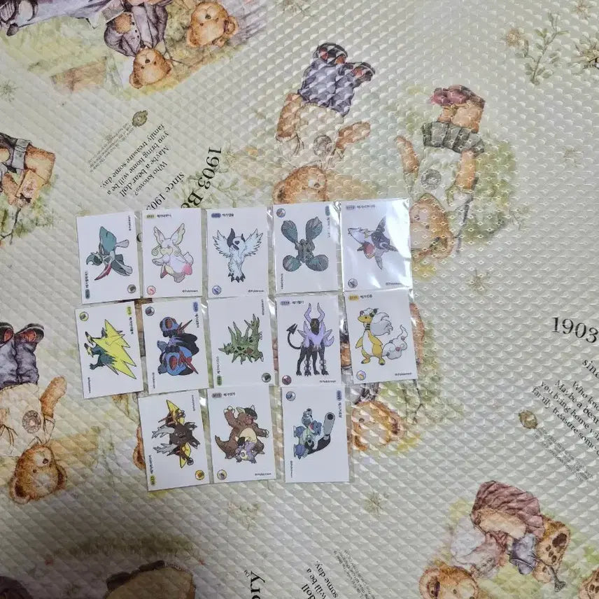 [BUNJANG] Pokemon Mega Evolution Stickers Bundle Set (13 pcs) / 포켓몬 띠부씰 메가포켓몬띠부씰13장을 일괄판매합니다