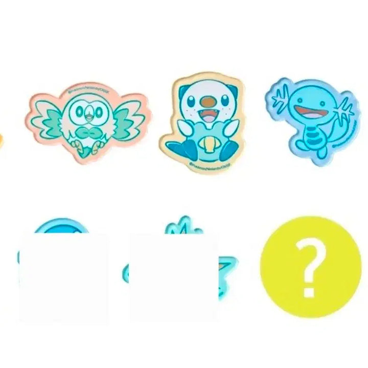 [BUNJANG] Pokemon Store Acrylic Sticker Set (Secret + Choice) / 포켓몬스토어 아크릴 스티커 2개 / 시크릿+나몰빼미or수댕이