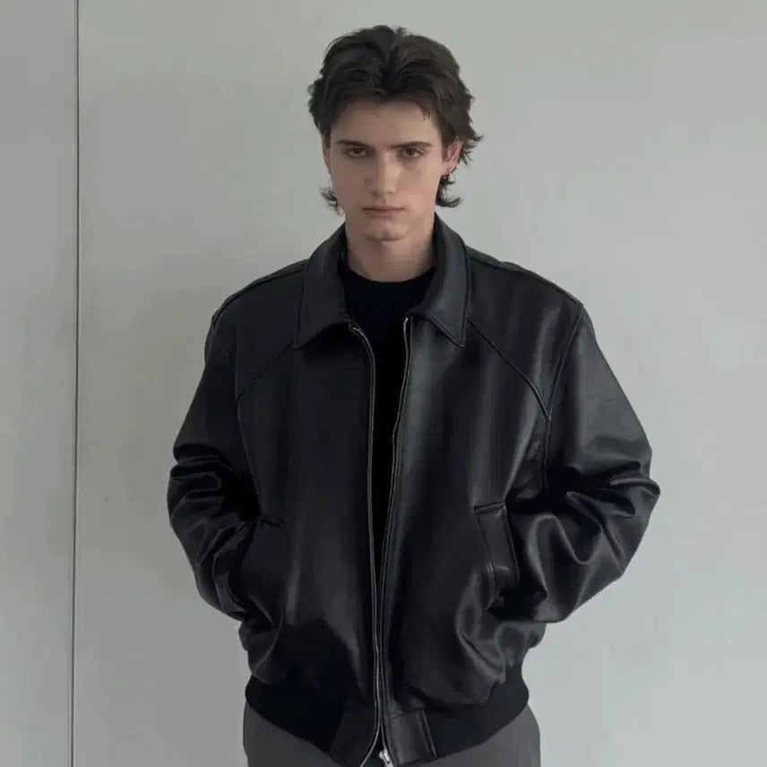 [BUNJANG] Jyunne J40 Leather Jacket (First Edition) Size S / 준느 j40 레더자켓 (초판) S사이즈