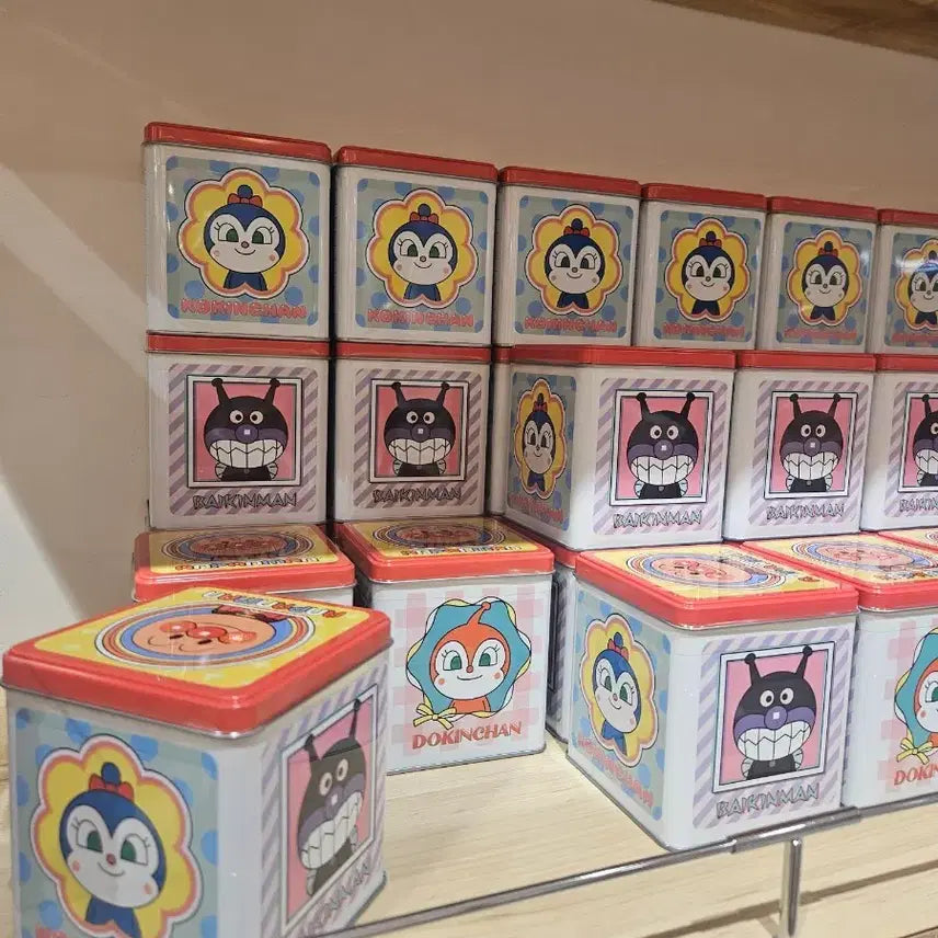 [BUNJANG] Anpanman Museum Limited Edition Tin Case Cookie Jar / 박물관 한정 틴케이스 쿠키통 호빵맨