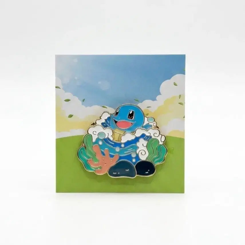 [BUNJANG] Isak Toast x Pokémon Squirtle Pin Badge / 이삭토스트 포켓몬 꼬부기