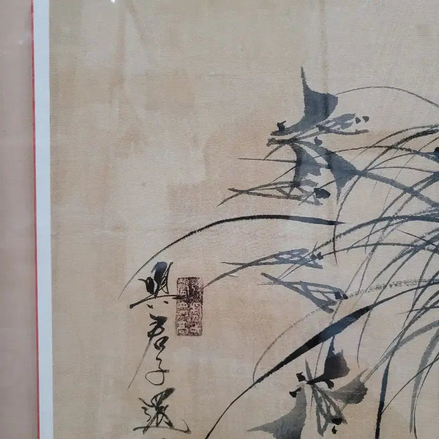 [BUNJANG] Eastern Painting Orchid Picture Frame / 액자 동양화 난초 그림