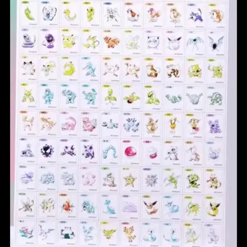 [BUNJANG] New Pokémon Season 5 Stickers (Tti-bbu-seal) / 신상 포켓몬 시즌5 띠부씰 팔아요