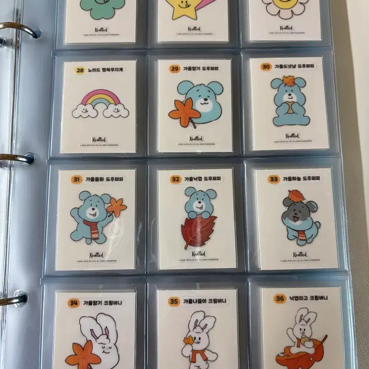 [BUNJANG] Knotted Season 1 60-piece Sticker Bundle Set / 노티드 시즌1 띠부씰 60장 일괄판매