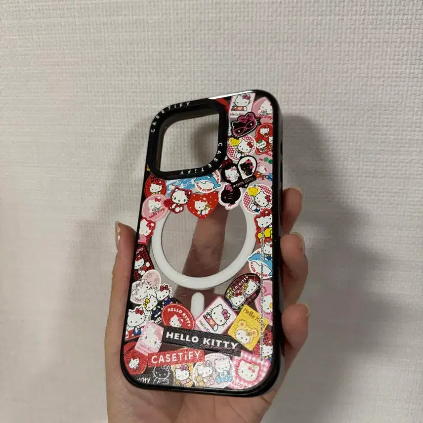 [BUNJANG] Casetify iPhone 15 Pro Kitty Ring Stand Case / 케이스티파이 15PRO 키티 링스탠드 케이스
