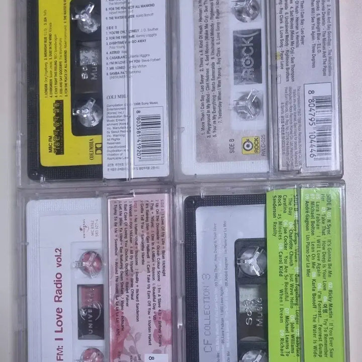 [BUNJANG] Pop Compilation 4-Album (Opened Cassette Tape) / 팝 컴필레이션 4장 (개봉 카세트테이프)