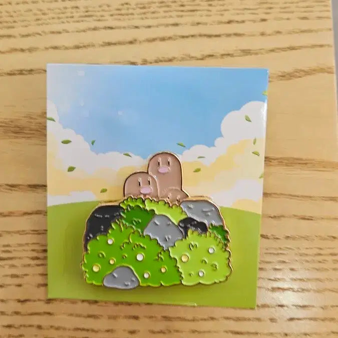 [BUNJANG] Isak Toast x Pokémon Dugtrio Pin Badge / 이삭토스트 포켓몬스터 디그다 핀뱃지 교환가능.  피카츄 삐 꼬부기 파이리