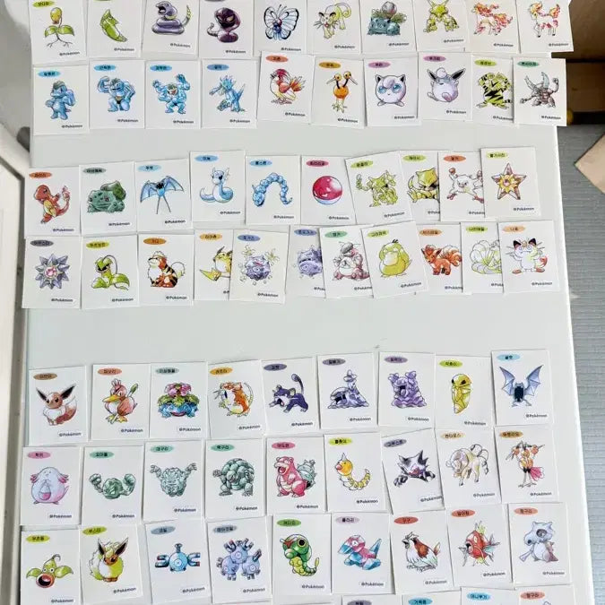 [BUNJANG] Pokemon Stickers / 포켓몬 띠부씰 장당 2000원