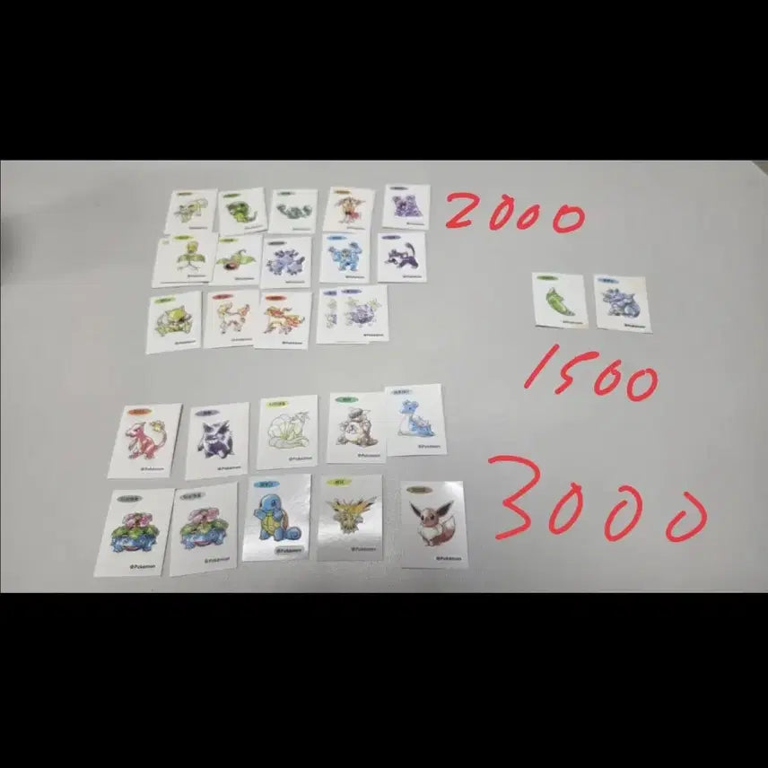 [BUNJANG] Pokemon 30th Anniversary Artwork Ttibu Seal Bundle Set / 포켓몬 30주년 아트웍 띠부실 교환,판매