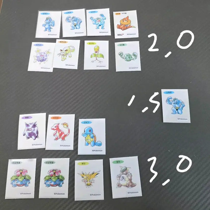 [BUNJANG] Pokemon 30th Anniversary Artwork Ttibu Seal Bundle Set / 포켓몬 30주년 아트웍 띠부실 교환,판매