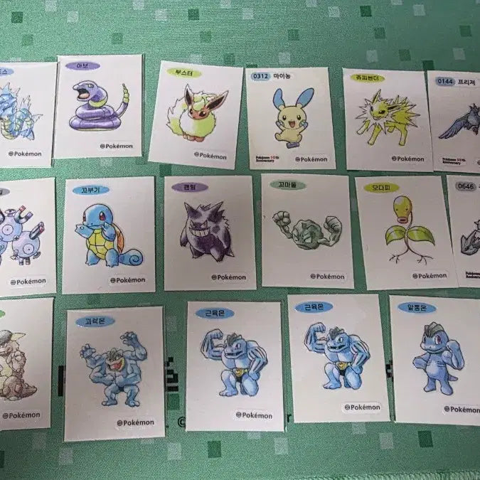 [BUNJANG] Pokemon 30th Anniversary Artwork Ttibu Seal Bundle Set / 포켓몬 30주년 아트웍 띠부실 판매