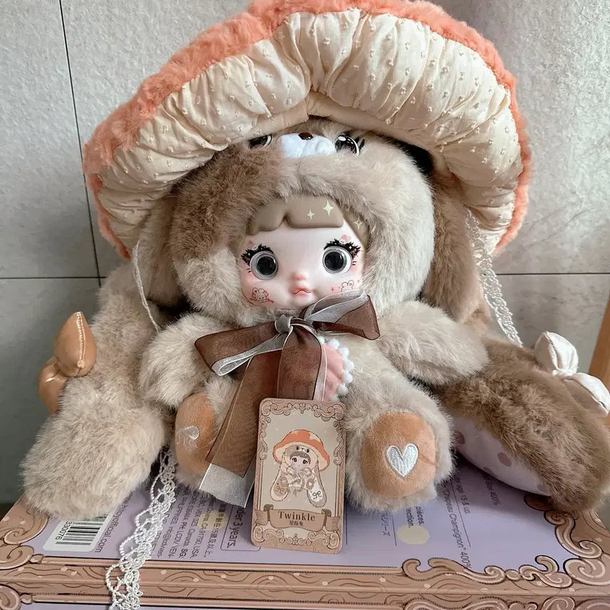 [BUNJANG] Nommi Mushroom 400% Beige Baby Three / 노미인형 nommi 버섯 400% 베이지 베이비쓰리