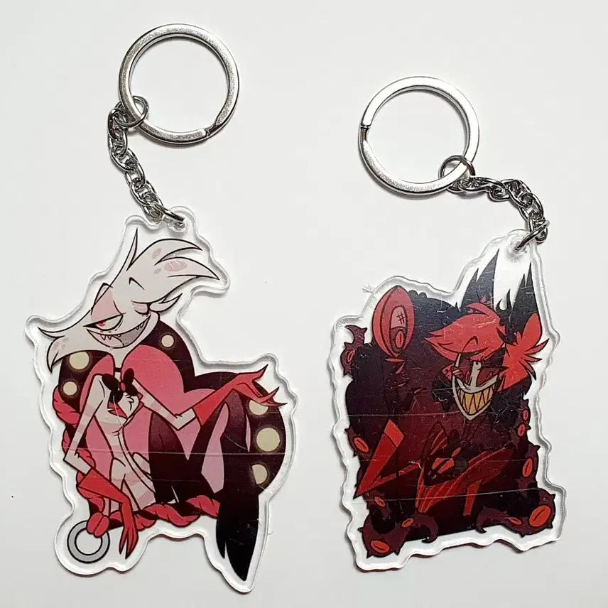 [BUNJANG] Hazbin Hotel Alastor Pilot Acrylic Keyring / 공식) 해즈빈호텔 알래스터 파일럿 아크릴 키링
