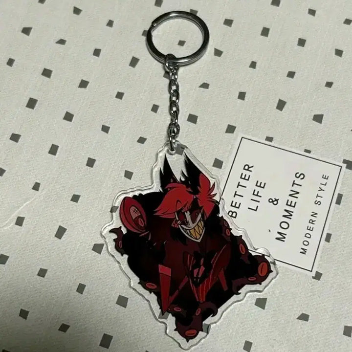 [BUNJANG] Hazbin Hotel Alastor Pilot Acrylic Keyring / 공식) 해즈빈호텔 알래스터 파일럿 아크릴 키링