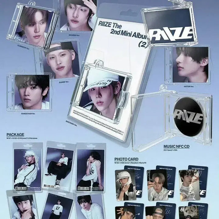 [BUNJANG] RIIZE SMINI Album (II) Set with POB Photocards / (최저가) 라이즈 스미니 앨범(II) 6종 및 미공포 6종 세트