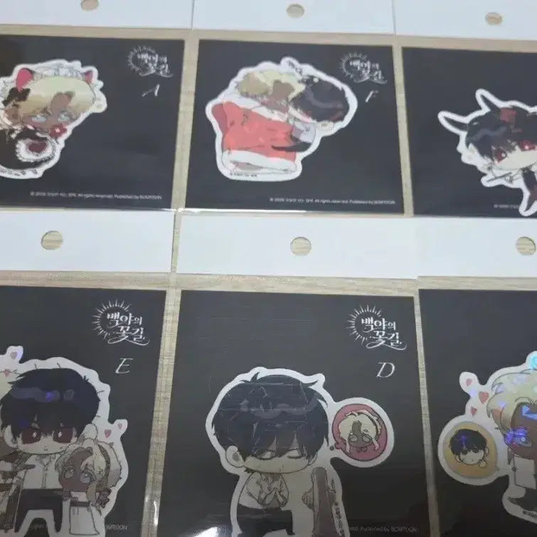 [BUNJANG] Rebom Baekya Flower Path Piece Sticker Set (6 Sheets, Bundle) / 레봄 백야의 꽃길 조각 스티커 6장 일괄 판매
