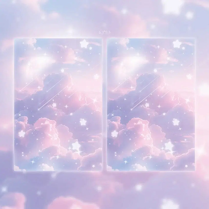 [BUNJANG] Starlight Cotton Cloud Binder Pages Photocard Storage / 별빛 솜구름 바인더대지 포카포장
