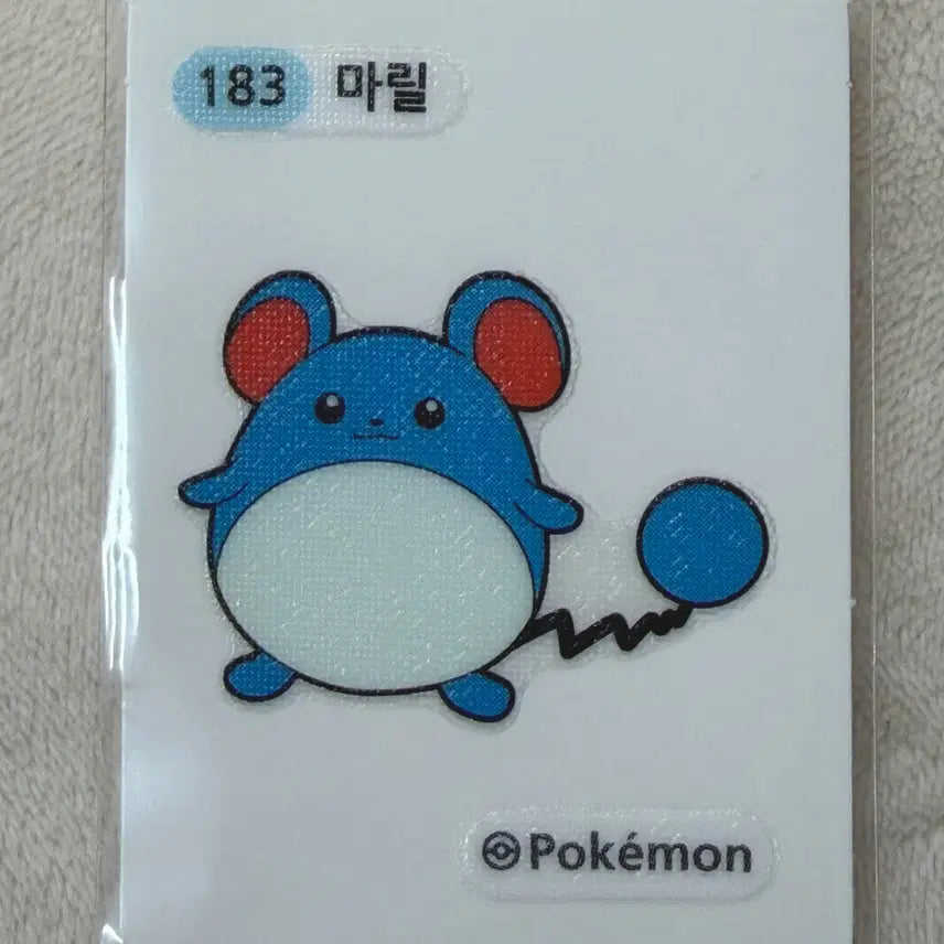 [BUNJANG] Pokemon Stickeralbum 183 Maril Gen 2 / 183 마릴 2세대 포켓몬 띠부띠부씰