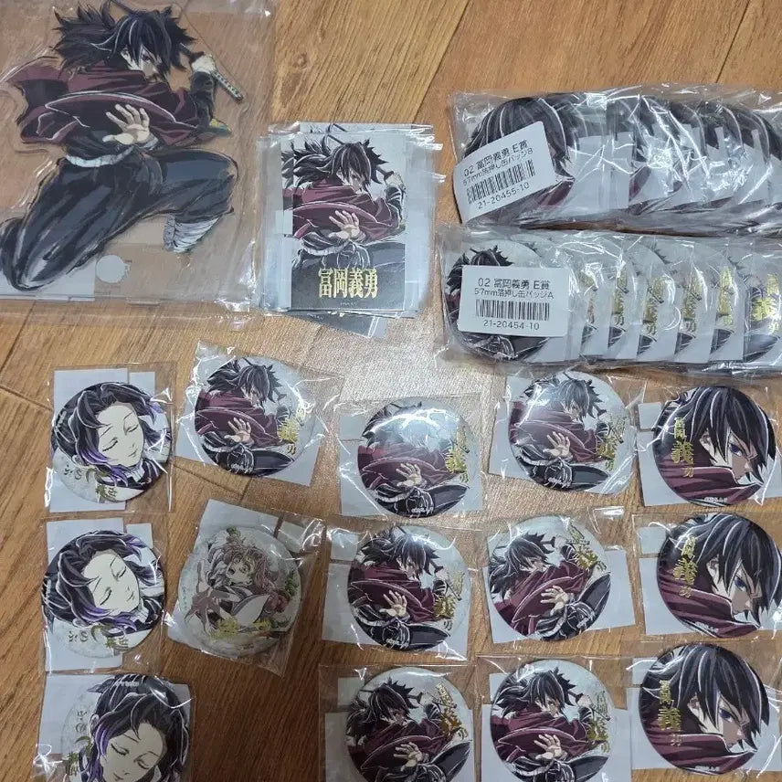 [BUNJANG] Demon Slayer Web Kuji Acrylic Sticker &amp; Can Badge Set / 귀멸의칼날 webshop 웹쿠지 아크릴 스티커 캔뱃지 판매