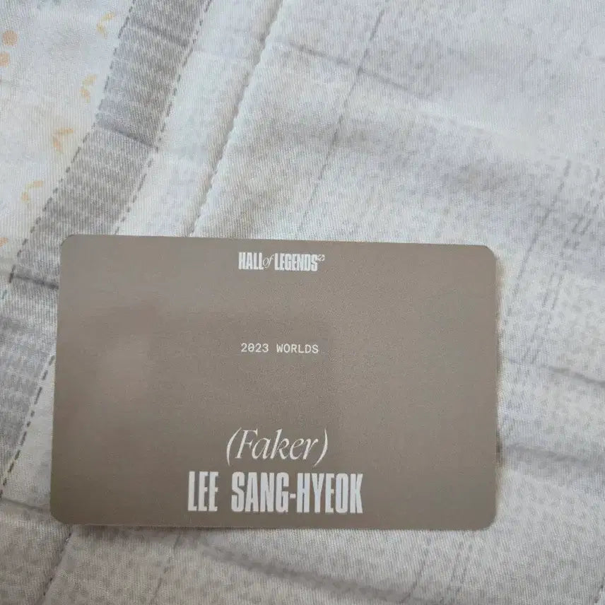 [BUNJANG] T1 Faker Hall of Fame Photocard / 페이커 명예의전당 포토카드