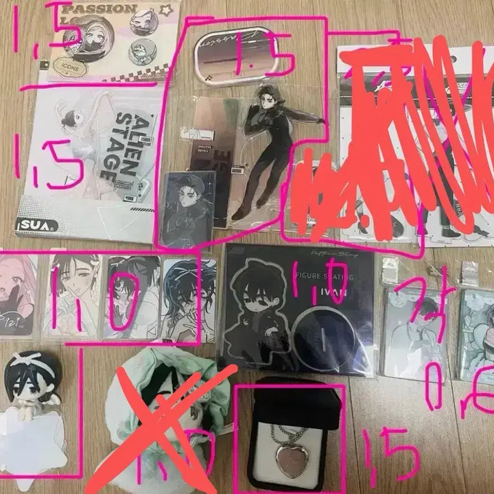 [BUNJANG] A-Stage Sua, Ivan Goods Bundle Set / 대량처분 일괄5.0! 에이스테 수아,이반 굿즈 팬던트, 코롯토, 스포츠