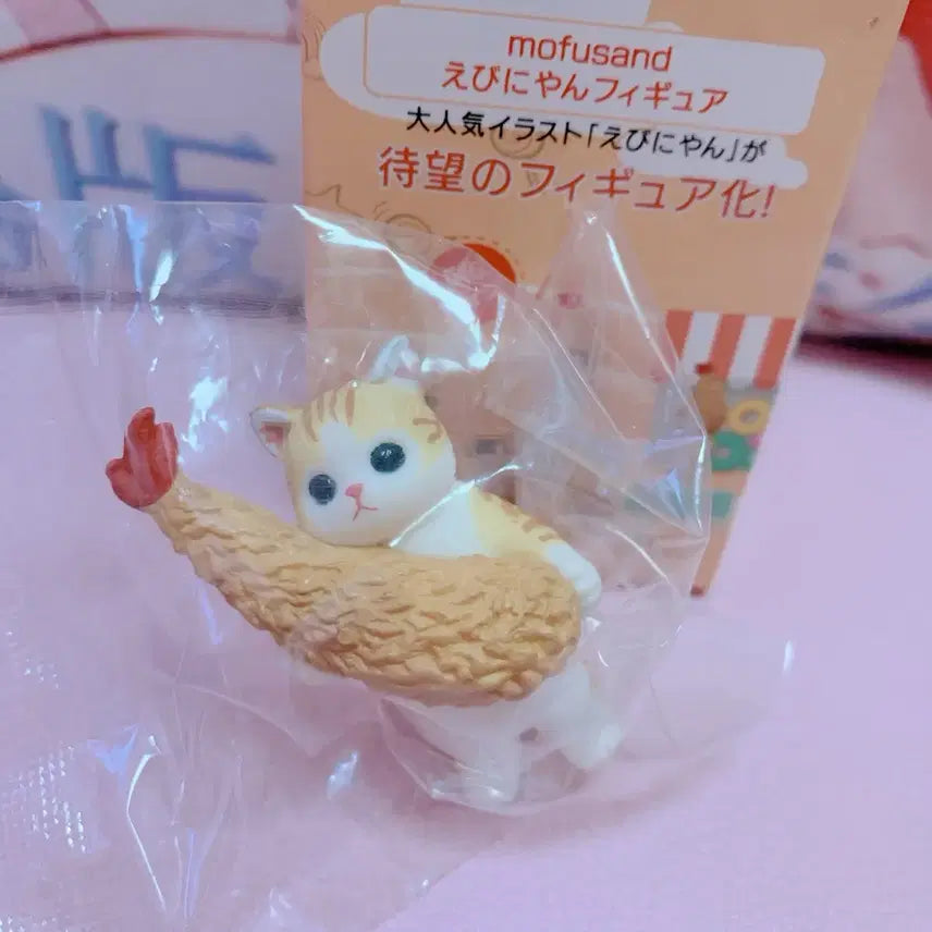 [BUNJANG] Mofusand Shrimp Tempura Figure (New) / 일본정품 새상품)모프샌드 새우튀김 피규어 모후산도 고양이
