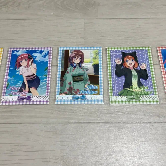 [BUNJANG] The Quintessential Quintuplets Aniplushop Cafe Limited Edition Set / 5등분의 신부 애니플러스샵 콜라보 까페 특전 일괄