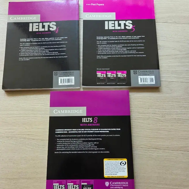[BUNJANG] Cambridge IELTS 4, 5, 8, 9, 11 Practice Test Books Bundle / 아이엘츠 4, 5, 8권 +9, 11