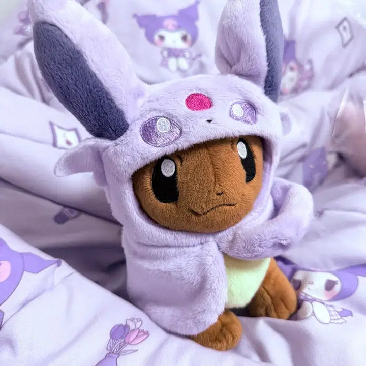 [BUNJANG] Eevee Poncho Plush Doll / 에브이 판쵸 이브이 인형