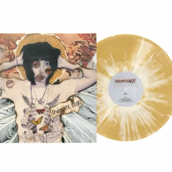 [BUNJANG] Swervy 1st Album Undercover Angel LP Gold &amp; White Splatter Vinyl / 스월비 정규 1집 언더커버 앤젤 LP 골드 &amp; 화이트 스플래터