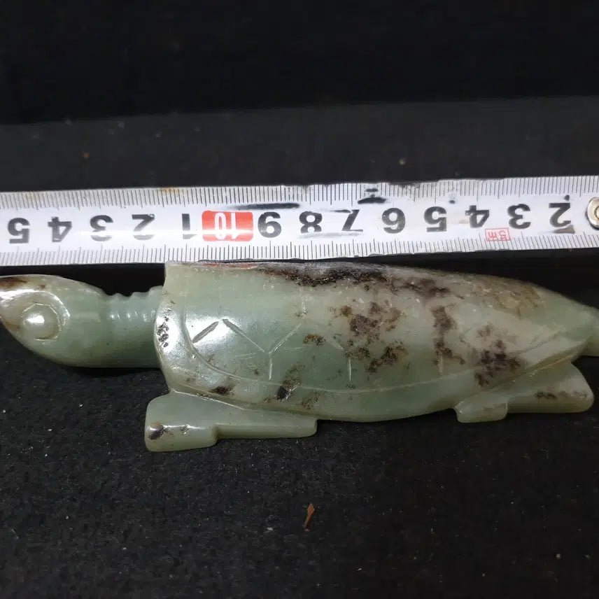 [BUNJANG] Suwon Manmul Excavated Jade Turtle Statue / (수원만물)출토 화전옥 청옥 거북상