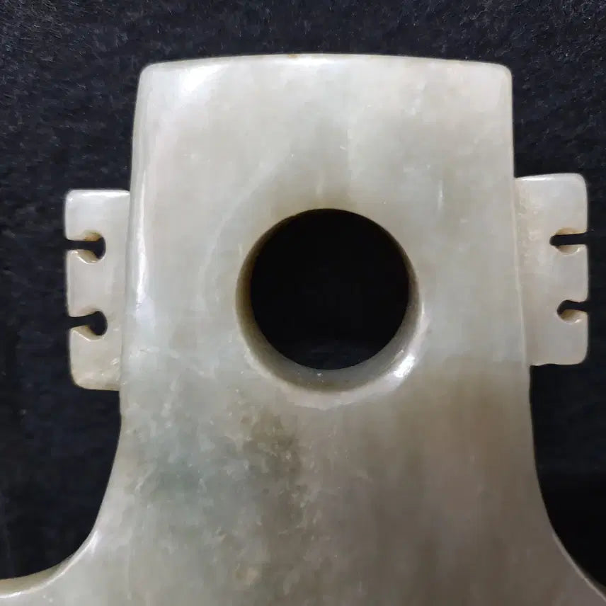 [BUNJANG] Antique Chinese Celadon Jade Axe / (수원만물)출토 화전옥 청옥 옥 도끼