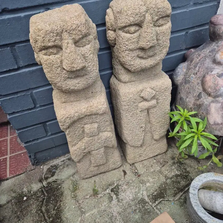 [BUNJANG] Pair of Antique Wooden Pillars (57x17x13 cm) / 57   17   13 센치 한쌍
