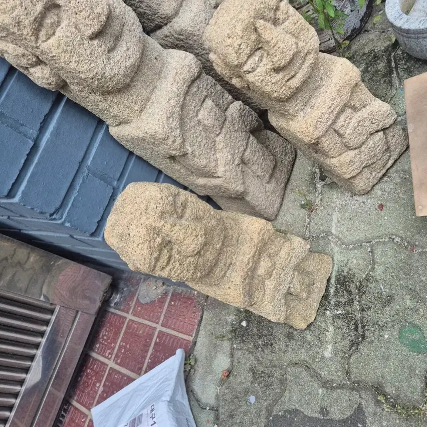 [BUNJANG] Pair of Marble Sculptures / 작은것 대리석조각 한쌍가격