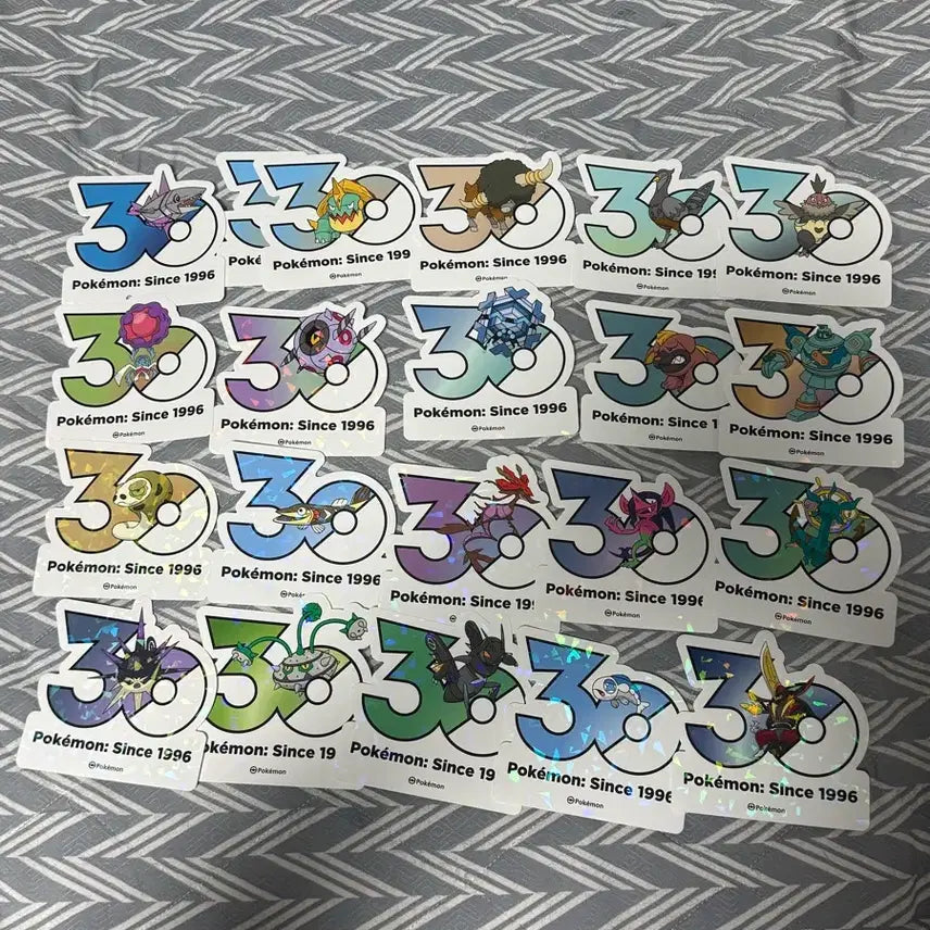 [BUNJANG] Pokemon 30th Anniversary Stickers / 포켓몬 올영 30주년 스티커 1천원 양도