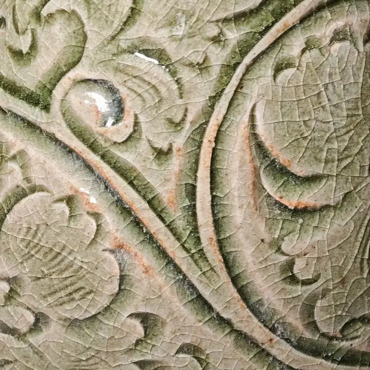 [BUNJANG] Goryeo Dynasty Celadon Vase with Incised Floral Pattern / 월주요 청자 음각화문 호춘병 중국도자기 골동품 고미술품 수집품