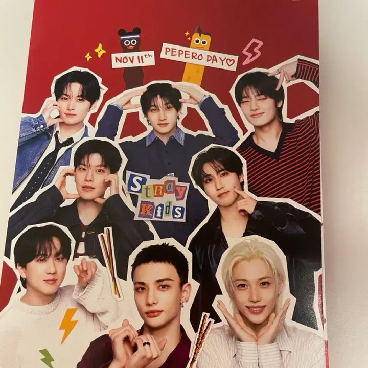 [BUNJANG] Stray Kids Pepero Calendar Acrylic Stand / 스트레이키즈 아크릴판, 빼빼로달력