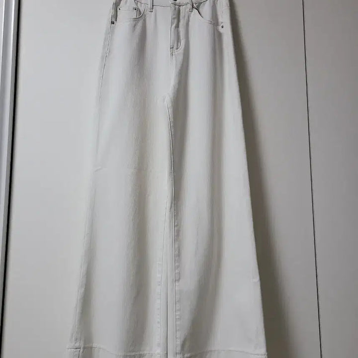 [BUNJANG] White Wide Leg Denim Pants (S, M) / 화이트 와이드 데님 팬츠(S.M 사이즈 있어요)스판끼 좋아요
