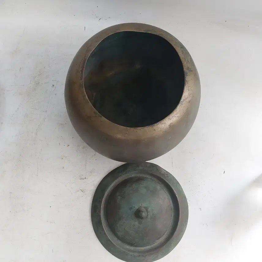 [BUNJANG] Antique Brass Urinal (Yoyangg) - Decorative Item / 추억의 옛날 동요강 -  소품용. 근대사