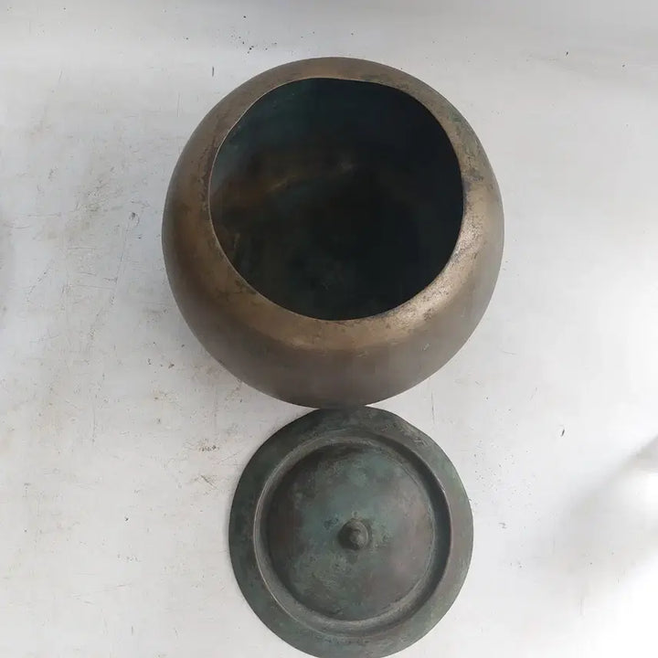 [BUNJANG] Antique Brass Urinal (Yoyangg) - Decorative Item / 추억의 옛날 동요강 -  소품용. 근대사